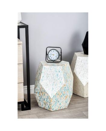 Handmade Mother of Pearl Modern Pattern End Table