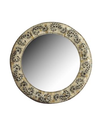 Handmade Mother of Pearl Modern Pattern Mirror Frame