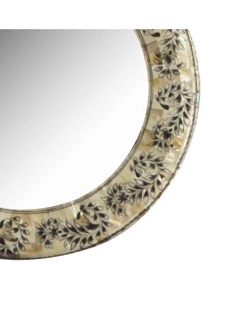 Handmade Mother of Pearl Modern Pattern Mirror Frame