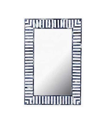 Handmade Blue Bone Inlay Mirror Frame
