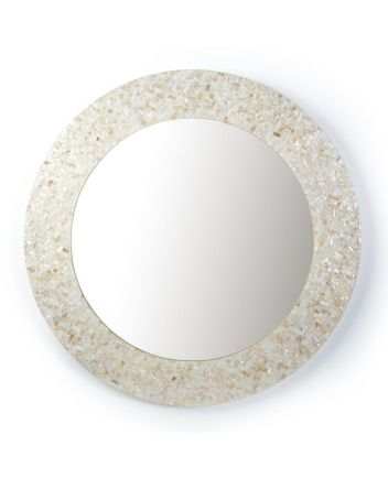 Handmade Mother of Pearl Modern Pattern Mirror Frame