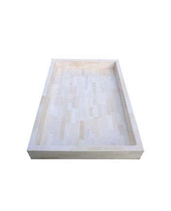 Handmade Bone Inlay White Serving Tray