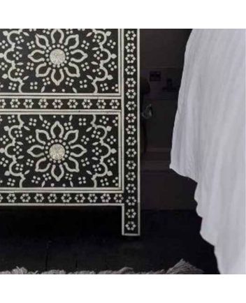 Handmade Bone Inlay Bedside Furniture