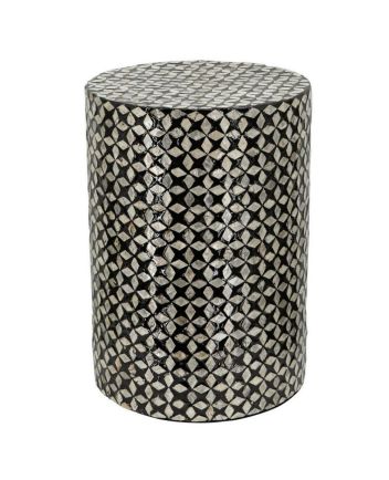 Handmade Mother of Pearl Modern Pattern End Table