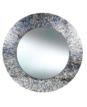 Handmade Mother of Pearl Modern Pattern Mirror Frame