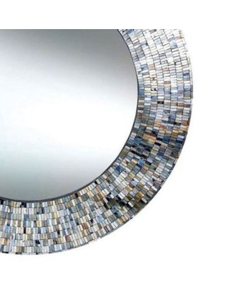 Handmade Mother of Pearl Modern Pattern Mirror Frame