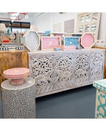 Handmade Wooden Carved sideboard