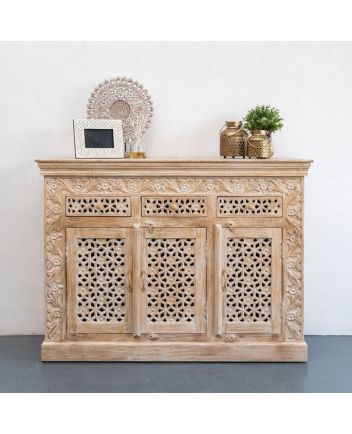 Handmade Wooden Carved sideboard