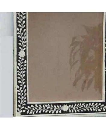Handmade Bone Inlay Floral Design Mirror Frame