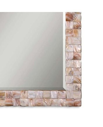 Handmade Mother of Pearl Modern Pattern Mirror Frame