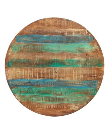 Handmade Rustic Solid Wooden Round Table Top Furniture