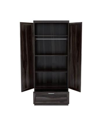 Handmade Anchorage Contemporary Solid Wood Wardrobe Clothing Almirah Cabinet Design Furniture