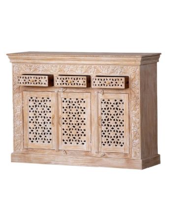 Handmade Wooden Carved sideboard