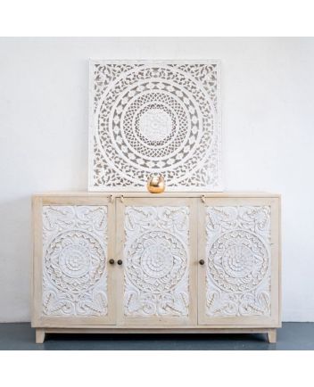Handmade Wooden Carved sideboard