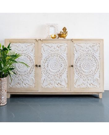 Handmade Wooden Carved sideboard