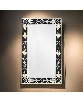 Handmade Bone Inlay Mirror Frame