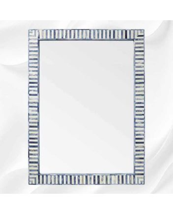 Handmade Blue Bone Inlay Mirror Frame