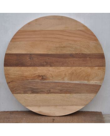 Handmade Rustic Solid Wooden Round Table Top Furniture