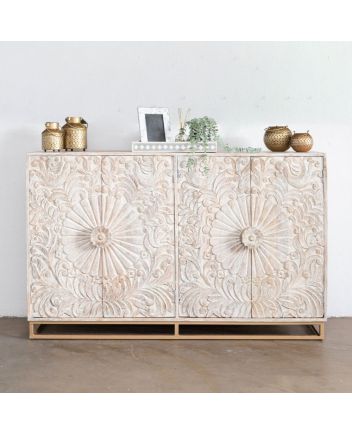 Handmade Wooden Carved sideboard