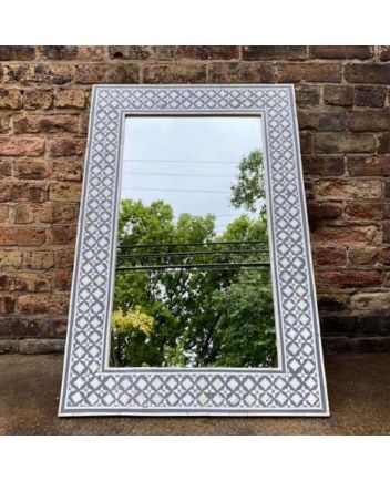 Handmade Bone Inlay Mirror Frame