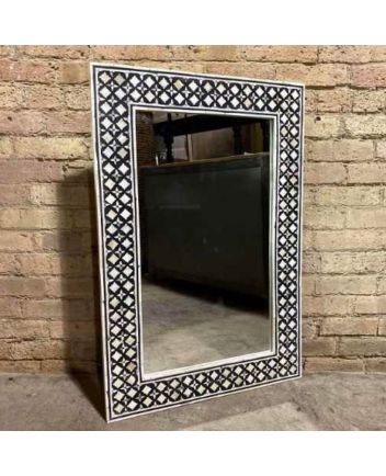 Handmade Bone Inlay Mirror Frame