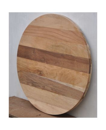 Handmade Rustic Solid Wooden Round Table Top Furniture
