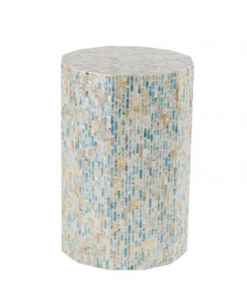 Handmade Mother of Pearl Modern Pattern End Table